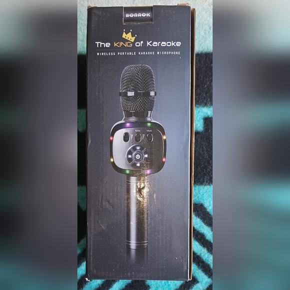 BONAOK Wireless Bluetooth Karaoke Microphone with Dual Sing, LED Lights, Portabl - Picture 6 of 8